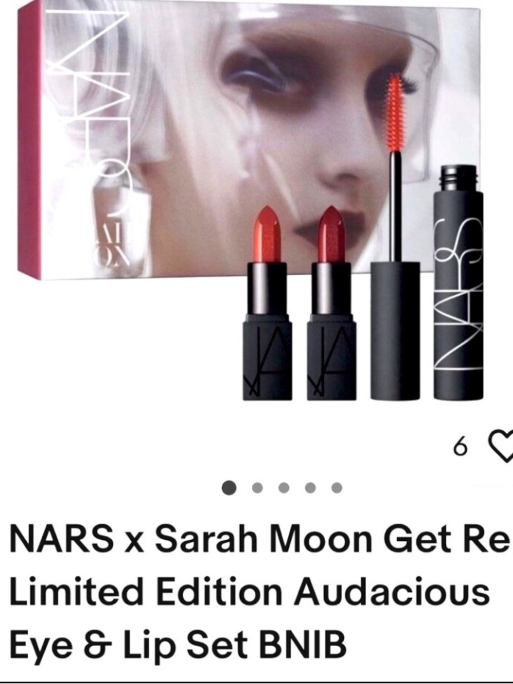 NARS SARAH MOON GET REAL LIP 👄   no eyeliner included  (limited edition’s(